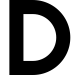 D SVG Icon